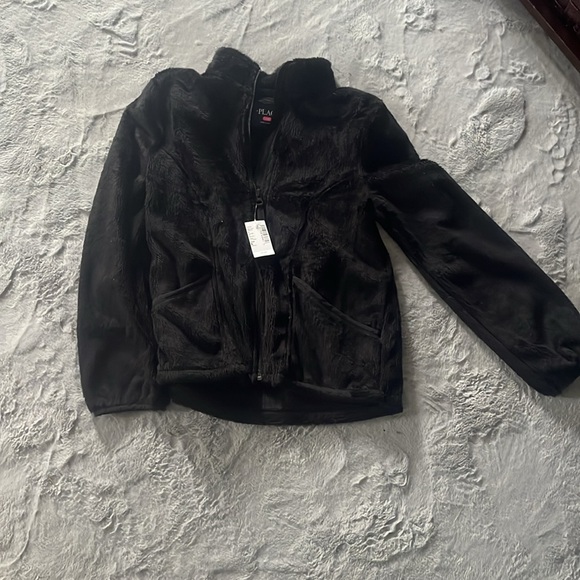 Faux fur zip up jacket - Picture 3 of 4